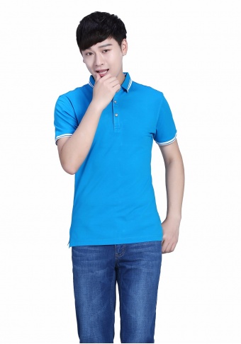 POLO衫莱赛尔平纹短袖T恤