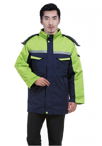 藏蓝色防寒棉服3